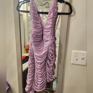 Nwt madrid rouched mesh mini dress